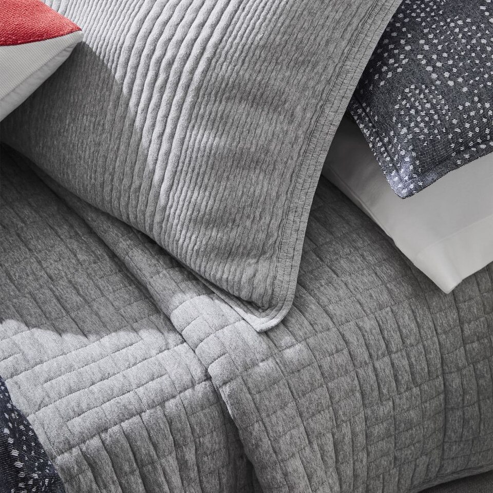 Cotton Cloud Jersey Blanket west elm Australia